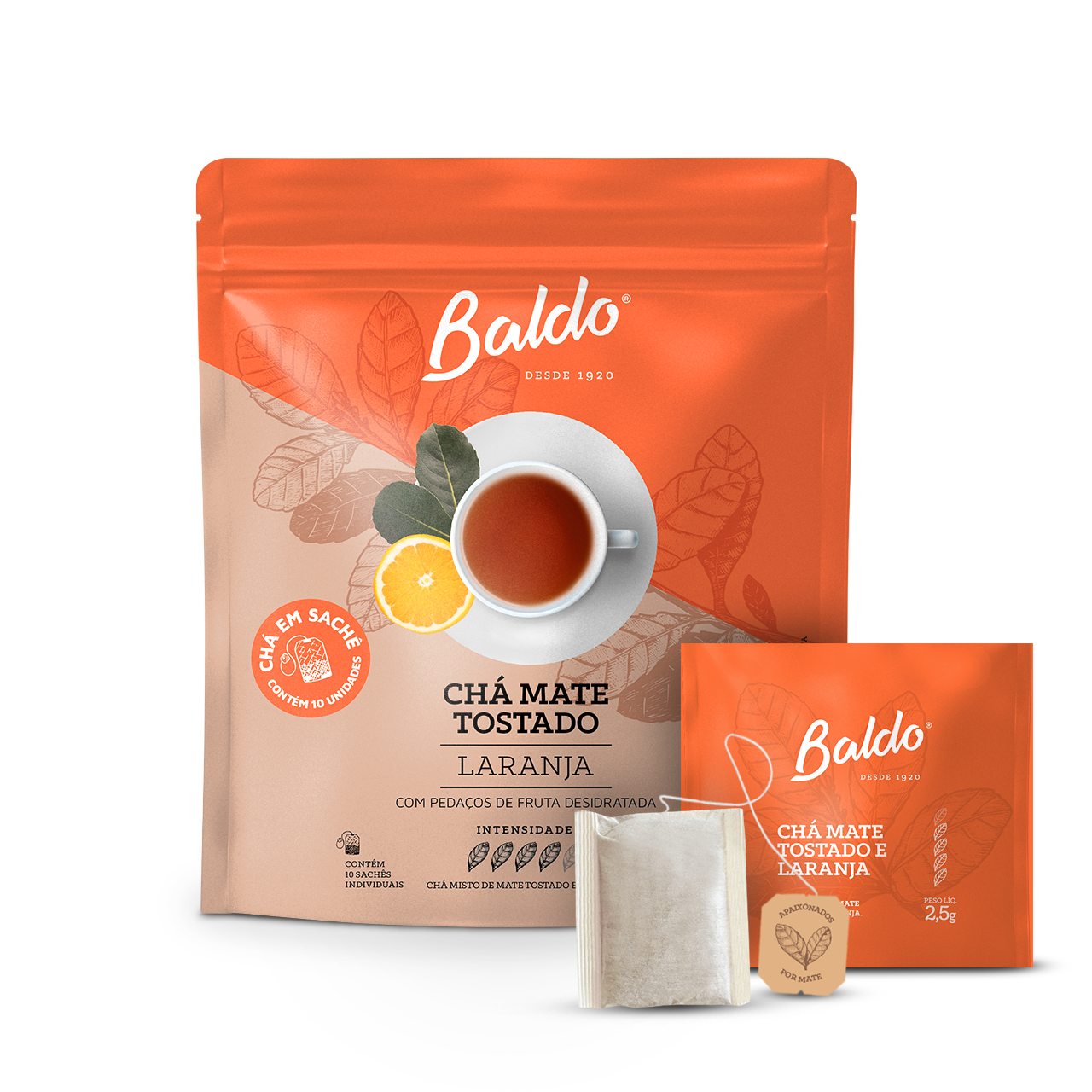 CHÁ MATE LARANJA 10x2,5g