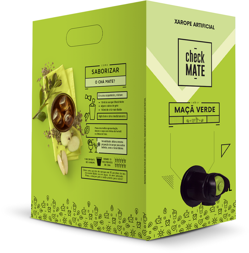 XAROPE SABOR MAÇÃ VERDE 3l