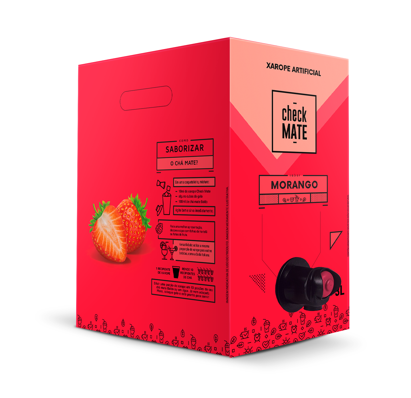 XAROPE SABOR MORANGO 3l