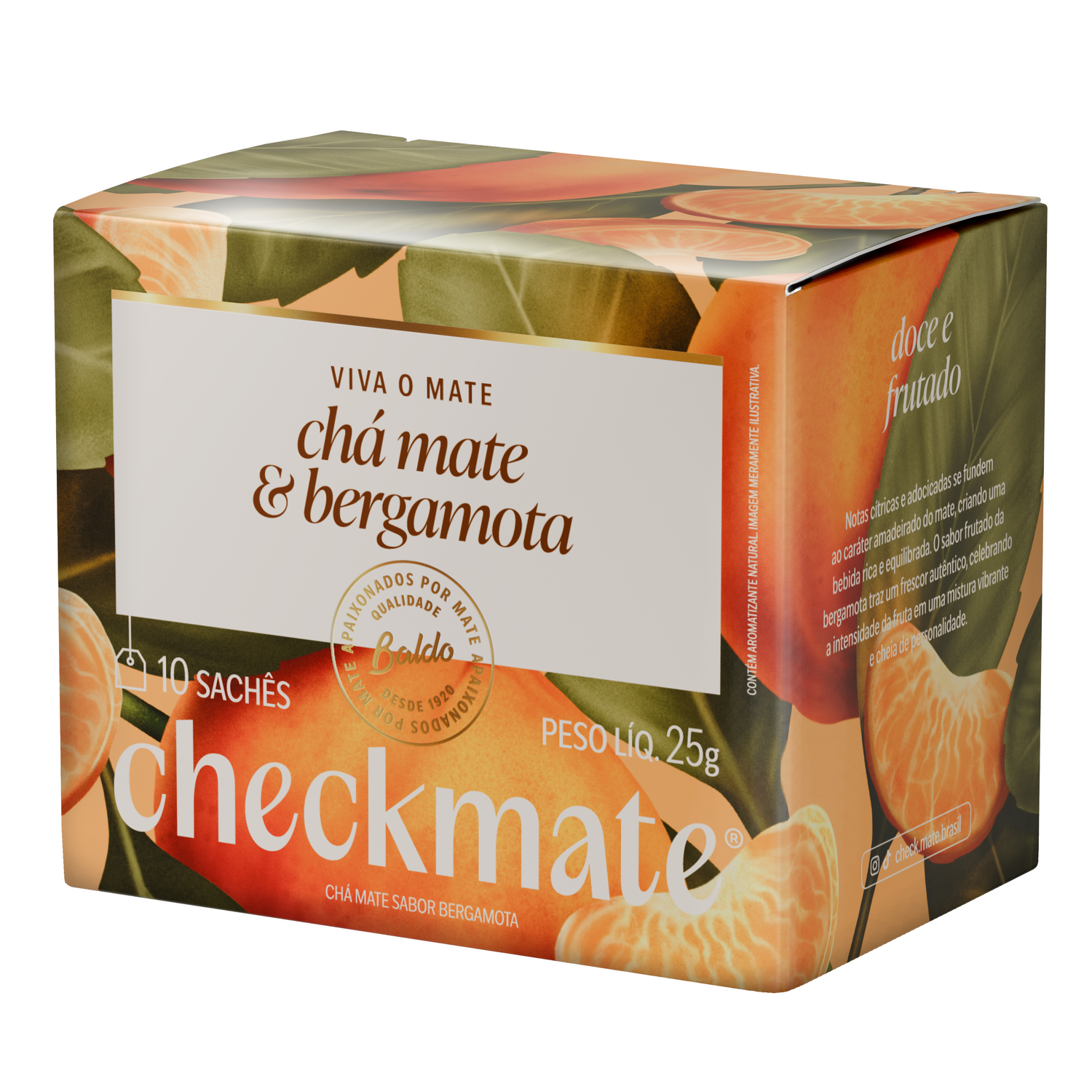 CHÁ MATE BERGAMOTA 10x2,5g