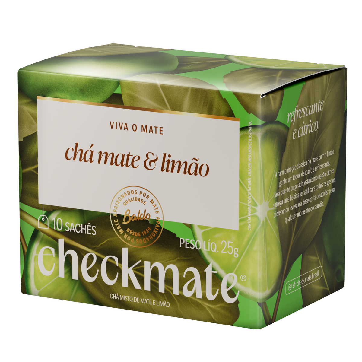 CHÁ MATE LIMÃO 10x2,5g