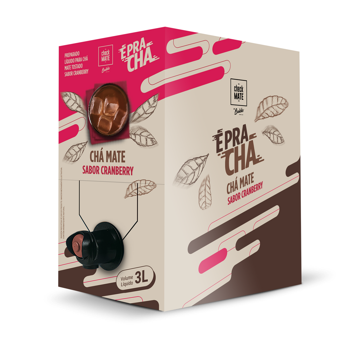 CHÁ MATE SABORIZADO CRANBERRY 3l