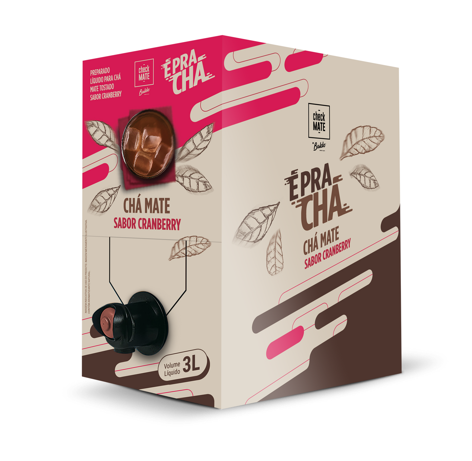 CHÁ MATE SABORIZADO CRANBERRY 3l
