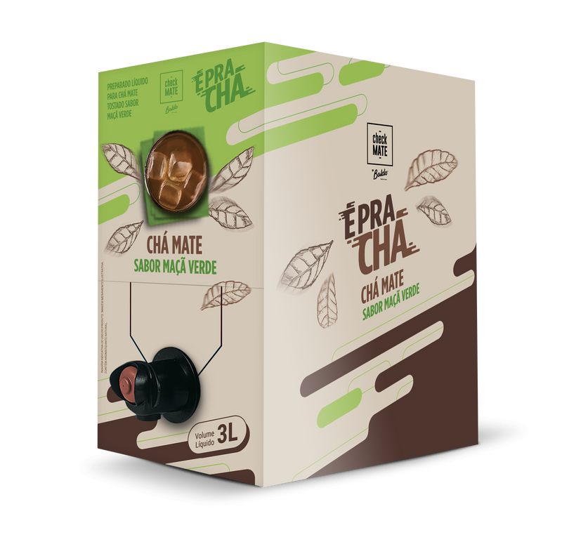CHÁ MATE SABORIZADO MAÇÃ VERDE 3l