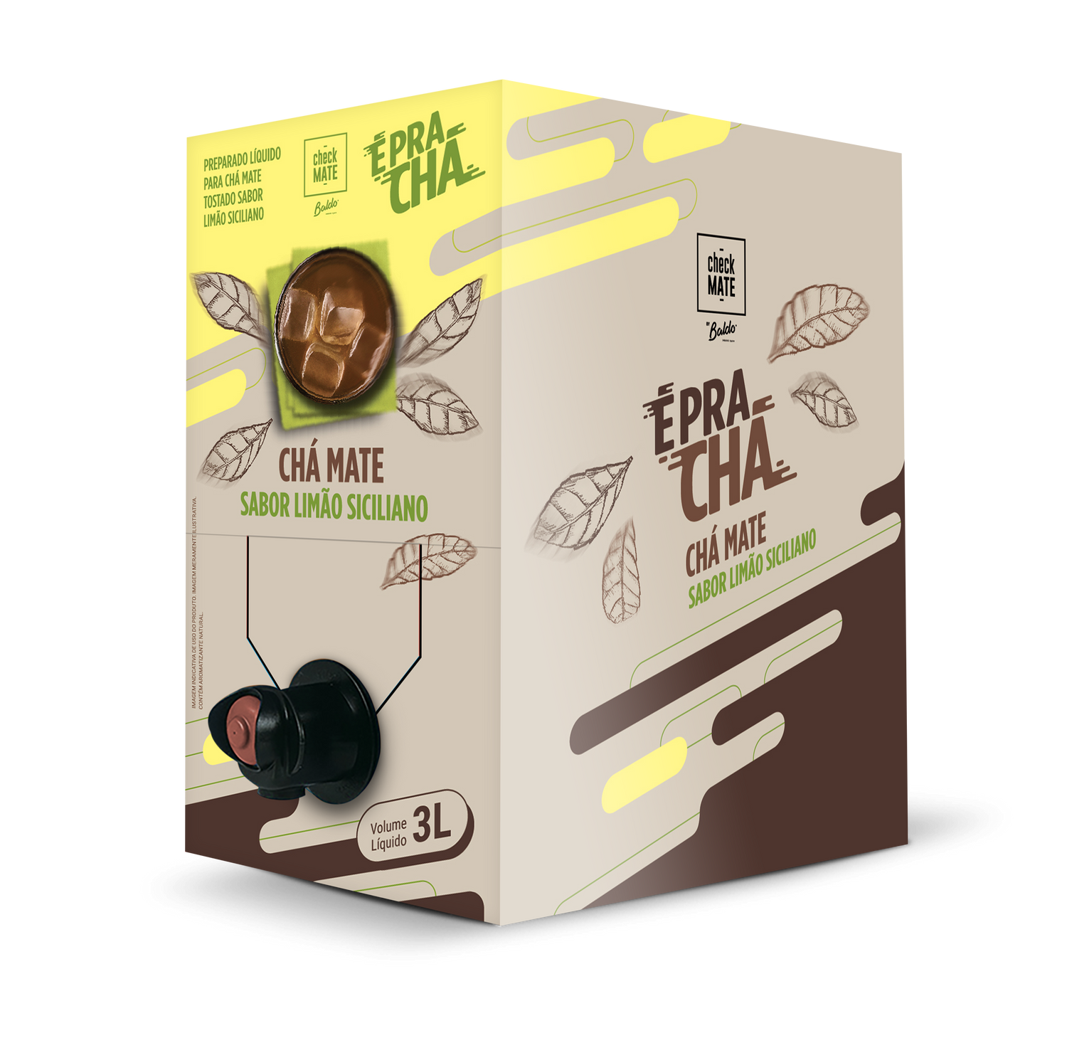 CHÁ MATE SABORIZADO LIMÃO SICILIANO 3l