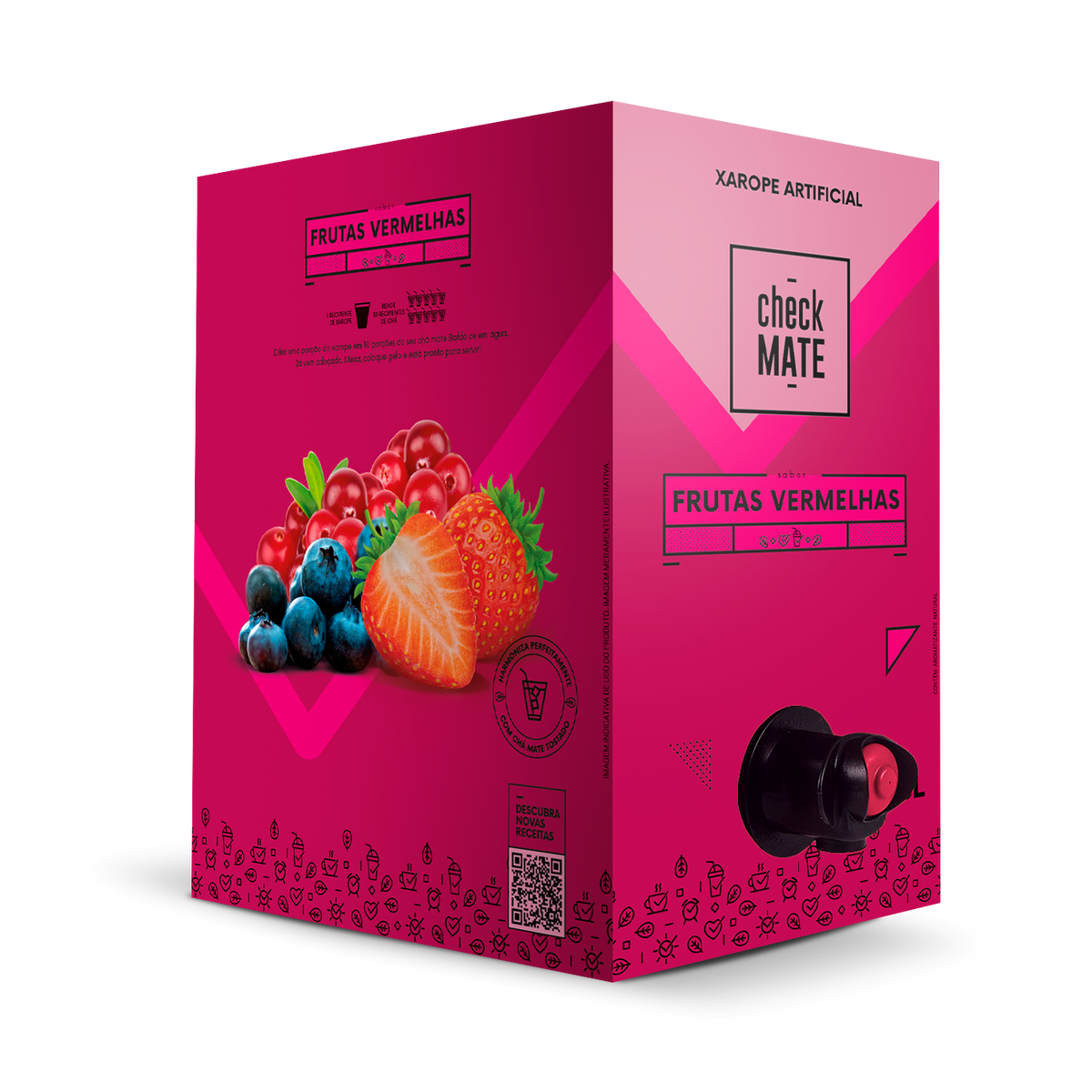 XAROPE SABOR FRUTAS VERMELHAS 3l
