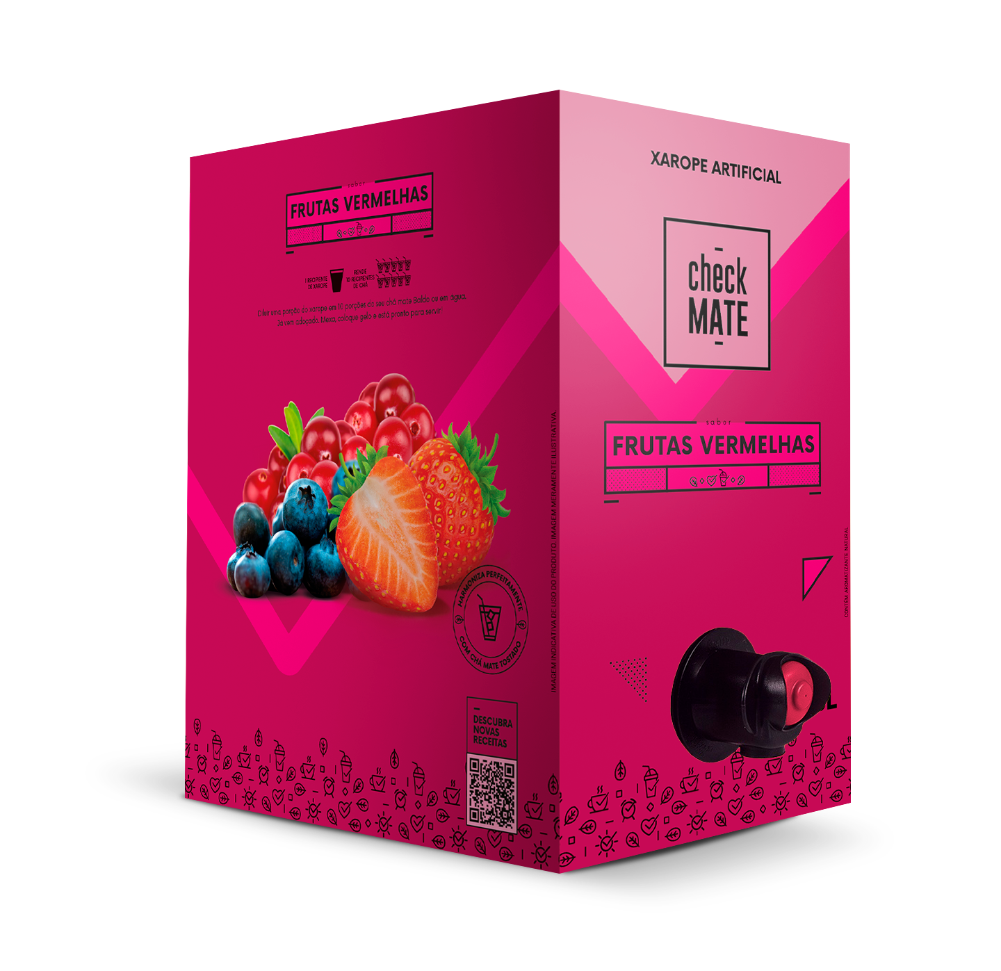 XAROPE SABOR FRUTAS VERMELHAS 3l