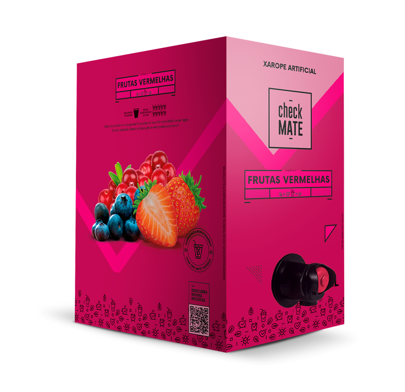 XAROPE SABOR FRUTAS VERMELHAS 3l
