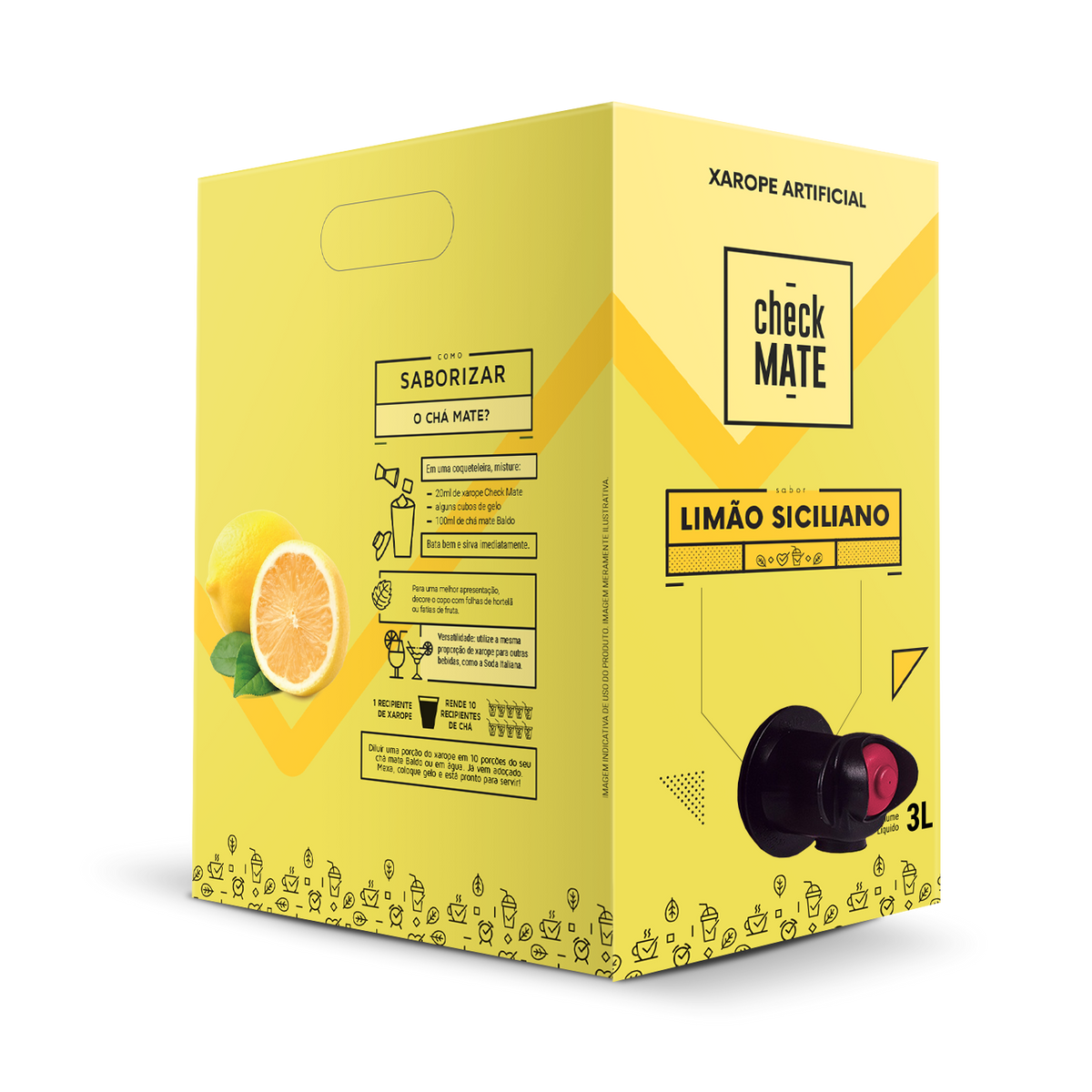 XAROPE SABOR LIMÃO SICILIANO 3l