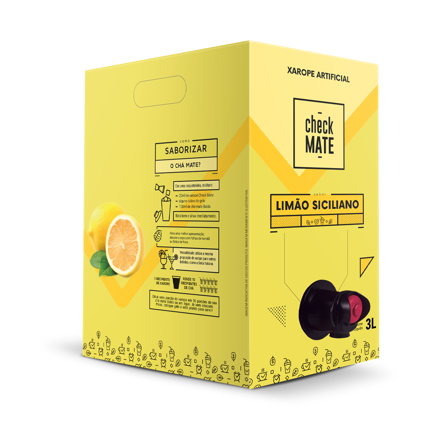 XAROPE SABOR LIMÃO SICILIANO 3l