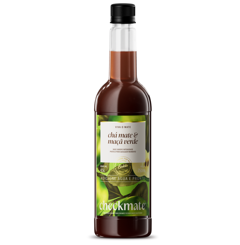 CHÁ MATE SABORIZADO MAÇÃ VERDE 750ml