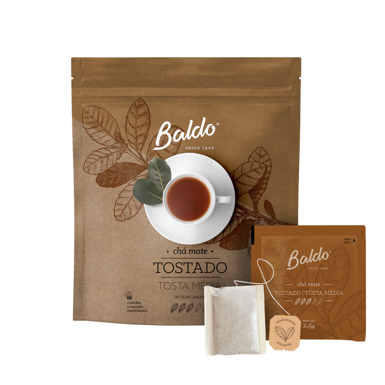 CHÁ MATE TOSTA MÉDIA 10x2,5g