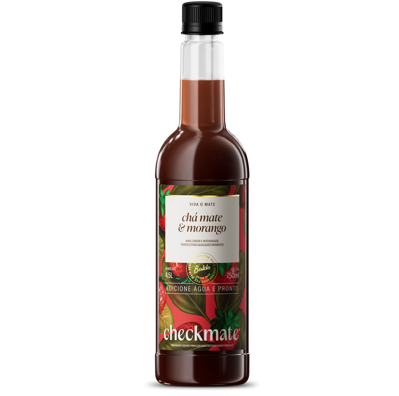 CHÁ MATE SABORIZADO MORANGO 750ml