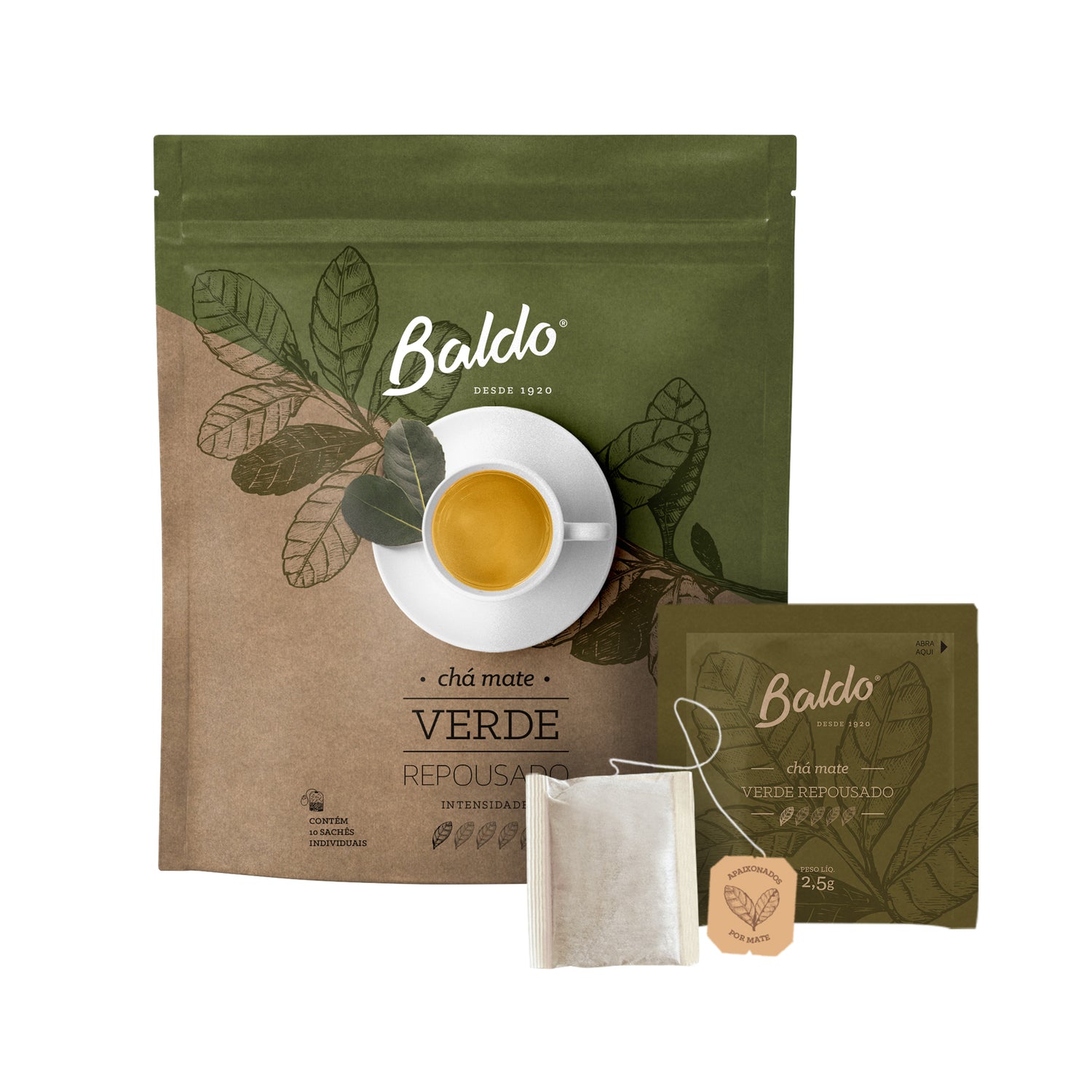 CHÁ MATE VERDE 10X2,5G
