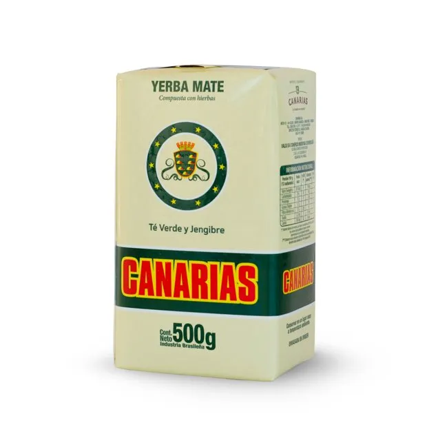 ERVA-MATE CANARIAS TÉ VERDE Y JENJIBRE 500g